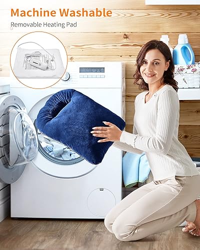 Miniatura 3 de Calentadores de pies eléctricos para mujeres y hombres  Botas de calentamiento rápido de pies con 3 ajustes de temperatura, suela lavable a máquina