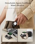 ESR for 3 in 1 Wireless Charging Station, Certified Apple Watch Charger, 15W MagSafe Charger Stand for iPhone, Wireless Charger for Multiple Devices iPhone 17e/17/16/15/14/13, Watch, AirPods, Black