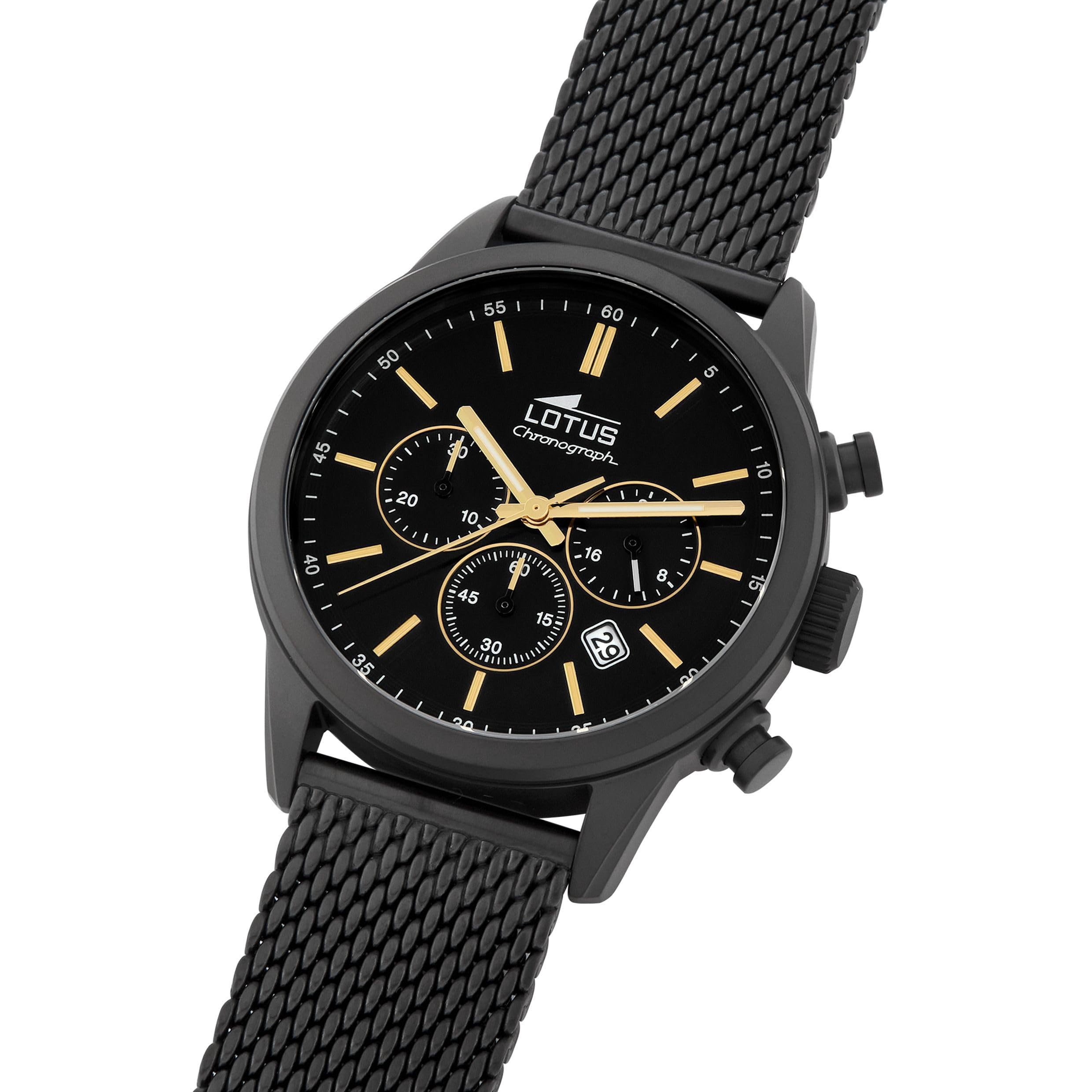 Lotus Reloj Cronógrafo para Hombre de Cuarzo con Correa en Acero Inoxidable 18700/2