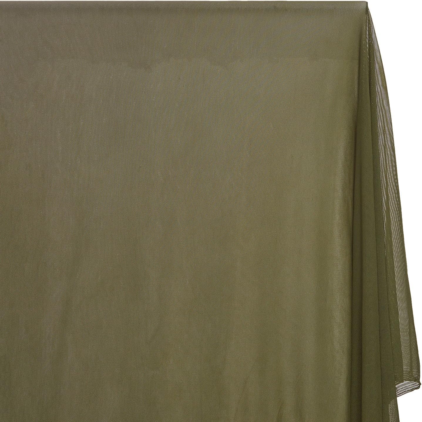 Power Mesh Fabric Nylon Spandex Sheer Lightweight 100 GSM Stretch by The Yard for Sewing Apparel, Accessories, Decor, & More - Light Yellow (5 Yards)