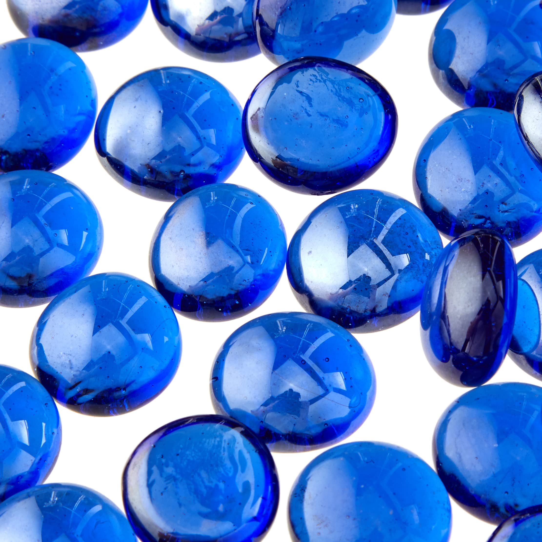 Efco Perle Di Vetro Iridescenti Per Mosaico - 35 Pezzi Da 13-15 Mm, Colore Blu - 5