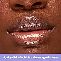 Vista 6 de Kosas Wet Lip Oil Gloss - Tratamiento hidratante y voluminizador de labios con ácido hialurónico y péptidos, acabado no pegajoso (Expuesto)