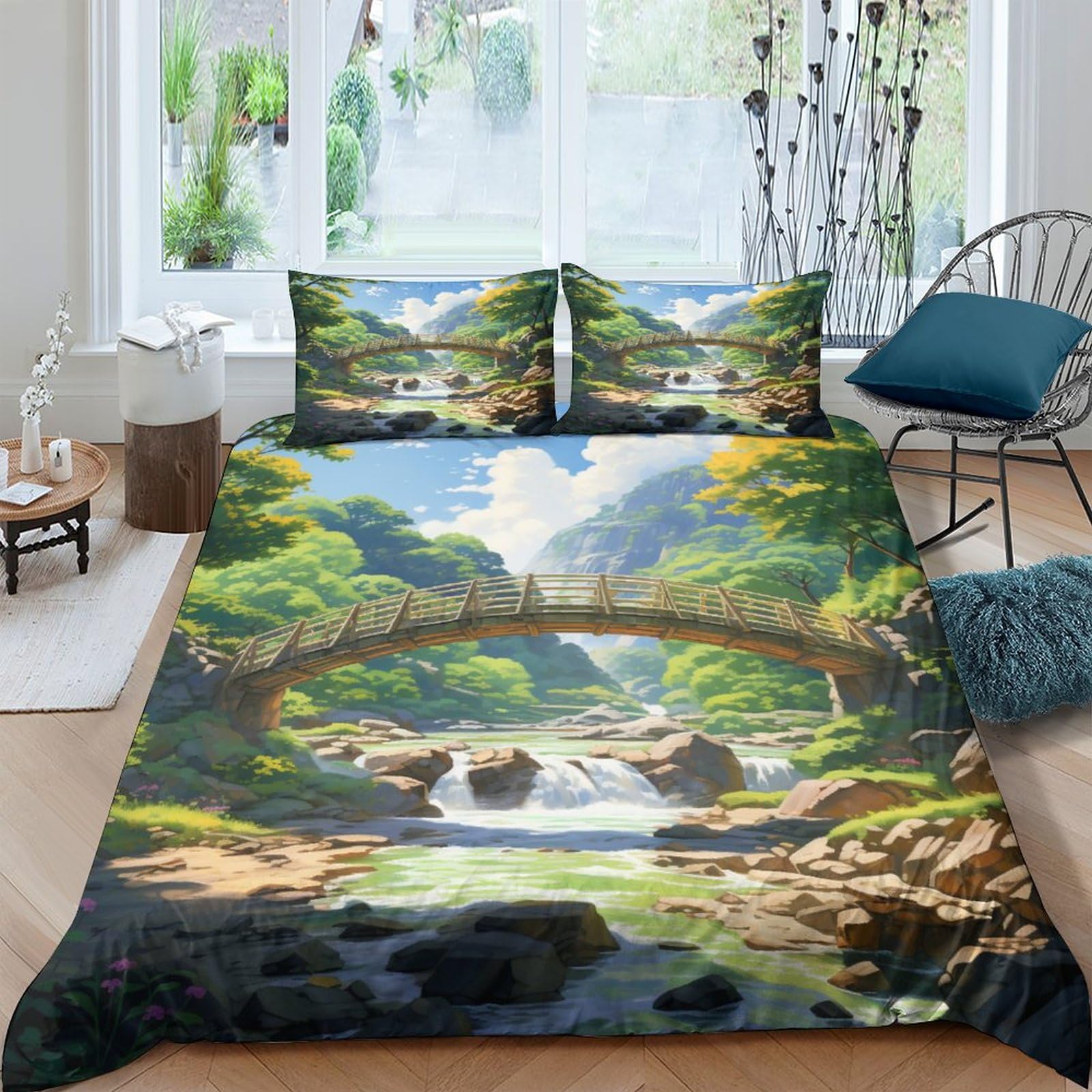 Parure de lit King IOFEER anti-plis pour un couchage toujours impeccable