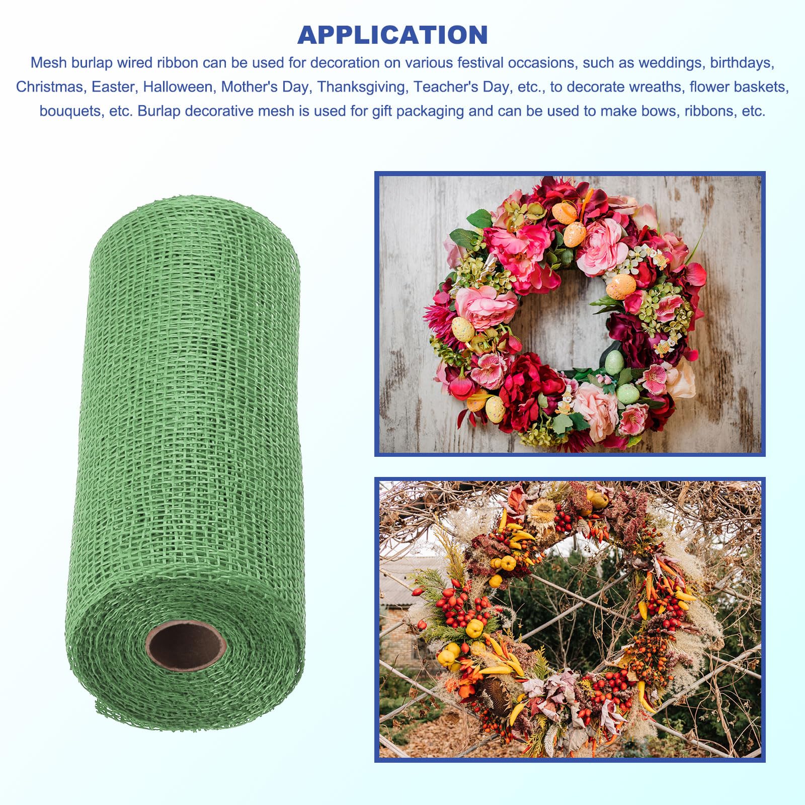 Sourcing Map Ruban En Toile De Jute De 5,1 Cm X 9,1 M Avec Bords