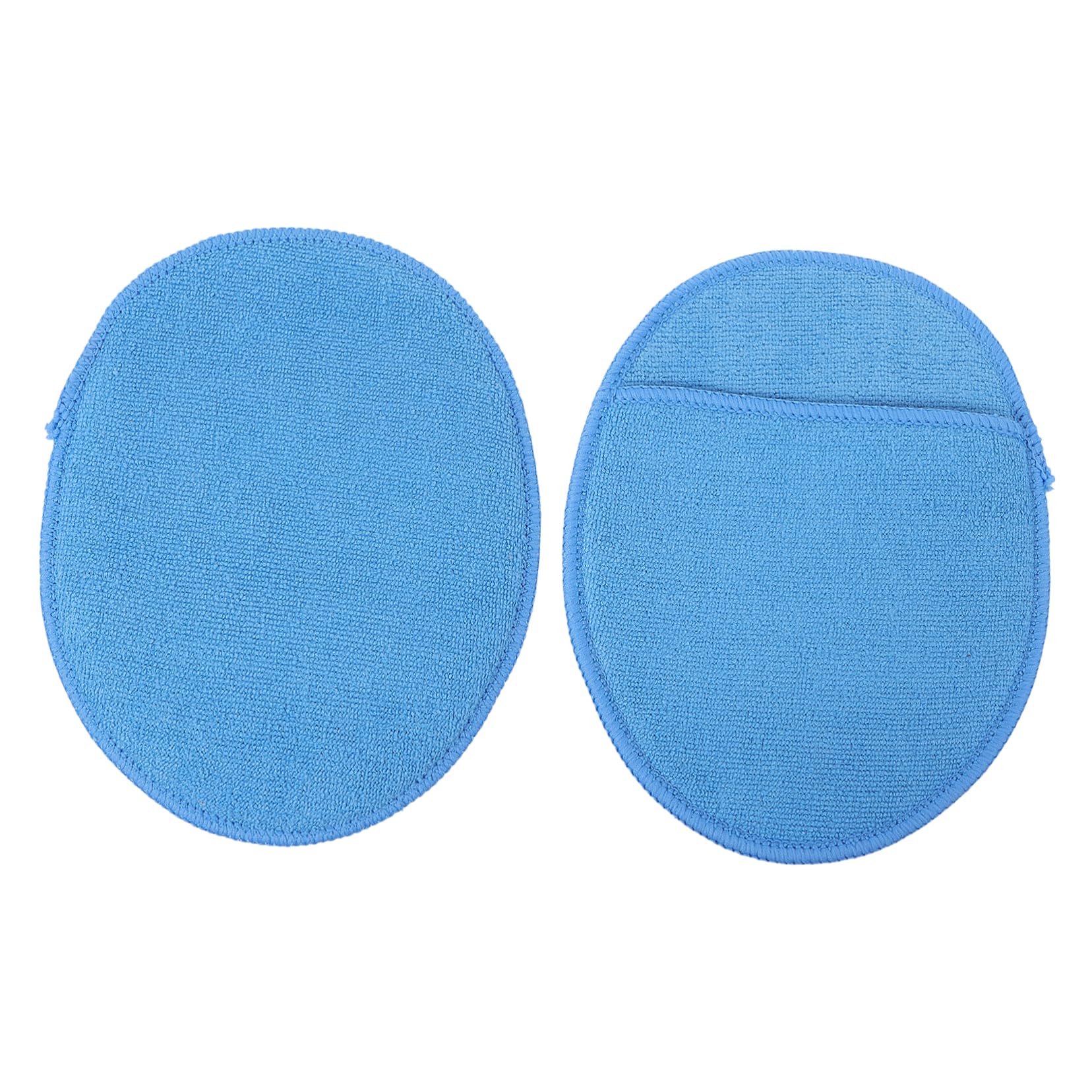 2 Pcs Microfiber Car Waxing Sponge Dual Sided Waxing Pad for Cleaning and Polishing for Vehicle Maintenance and Detailing