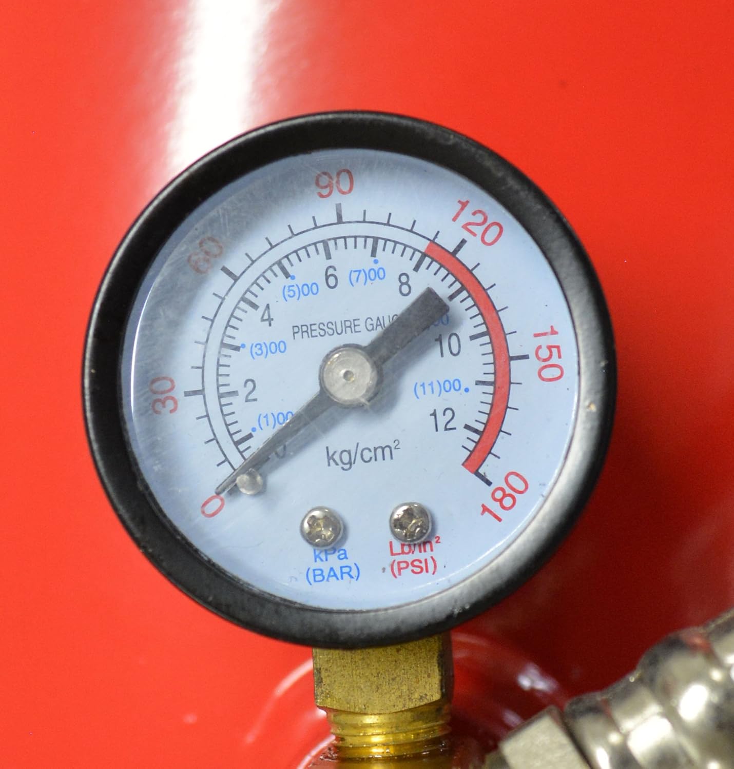 Portable Air Compressor Tank with Gauge (9 Gallon)