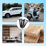 50 Pcs Nylon Universal Cable Tie Buckle, Self-Locking Heavy Duty Zip Ties Holder, Multipurpose Cable Clips Tools, Wear and UV Resistant Black Zip Ties, Car Repair and Daily Tie Wraps (Nylon)