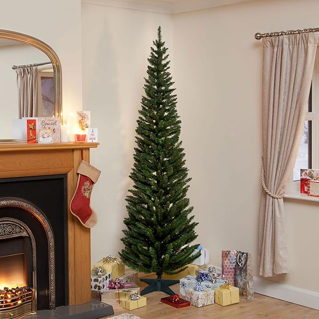 Exclusive 210cm Norway Spruce Slim Tree With 401 Tips