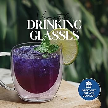 Amazon.co.jp: ガラスコーヒーまたは紅茶用ドリンクグラスセット