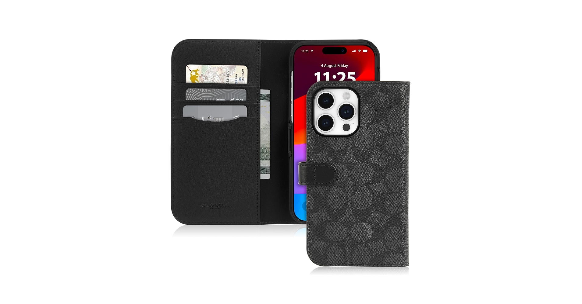 COACH iPhone 15 Pro フォリオケース Amazon.co.jp: [Coach] iPhone 15 Proケース 手帳型 Folio Case