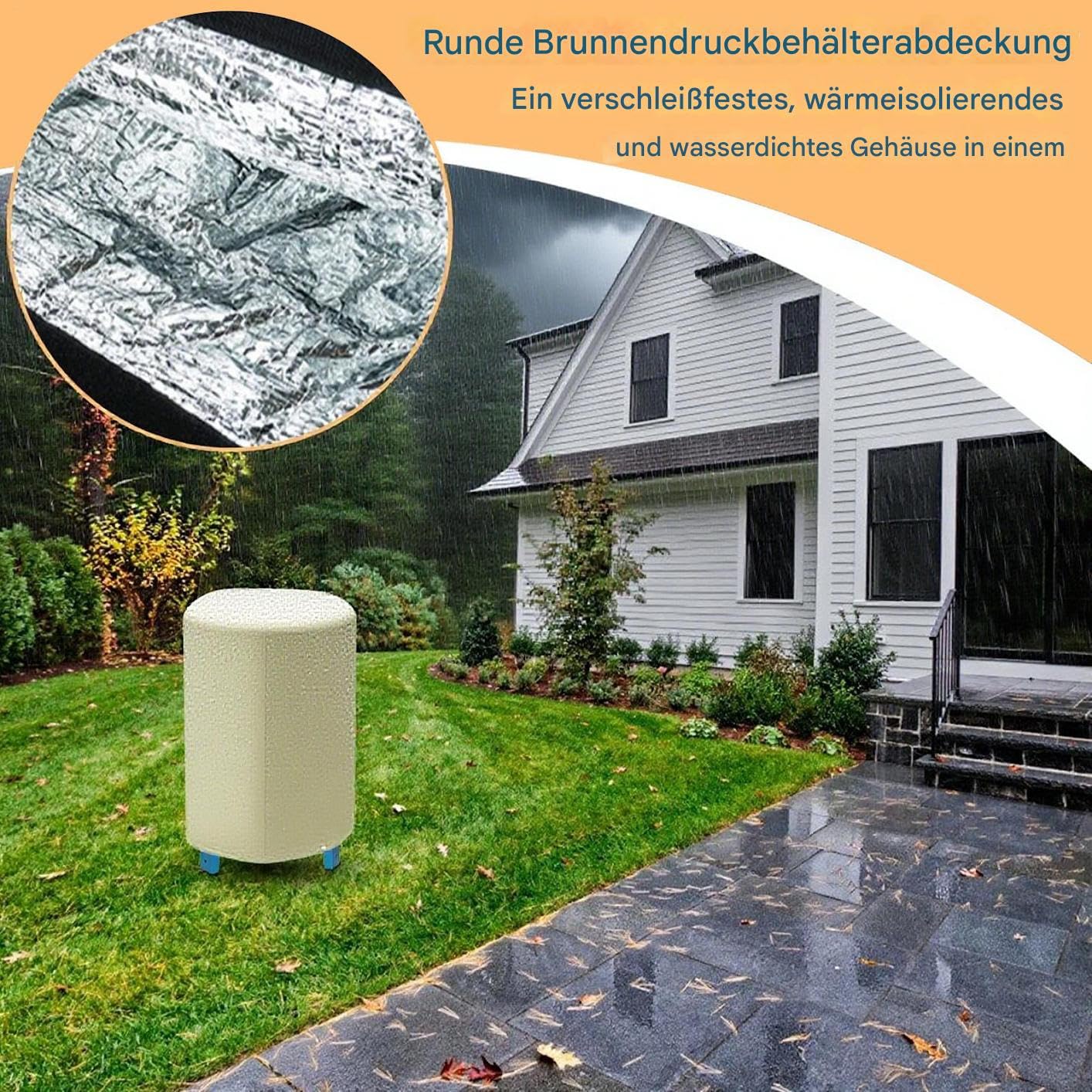Cubierta para bomba de pozo Protector con aislamiento contra las heladas | Cubierta Para Tanque De Agua Exterior en invierno, patio, jardín, césped, cobertizo, riego, piscina
