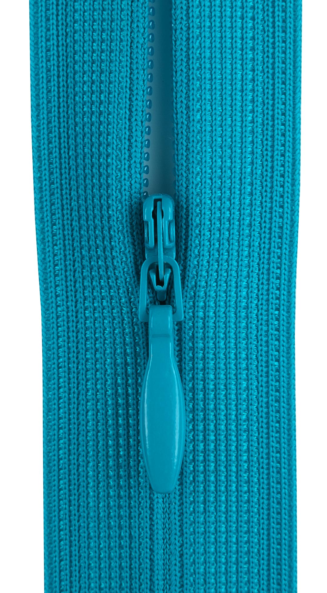 #3 Flexi Invisible Close-End Zip, Pack of 5 (Aqua to Teal Blue, 22 inch) - Image 4