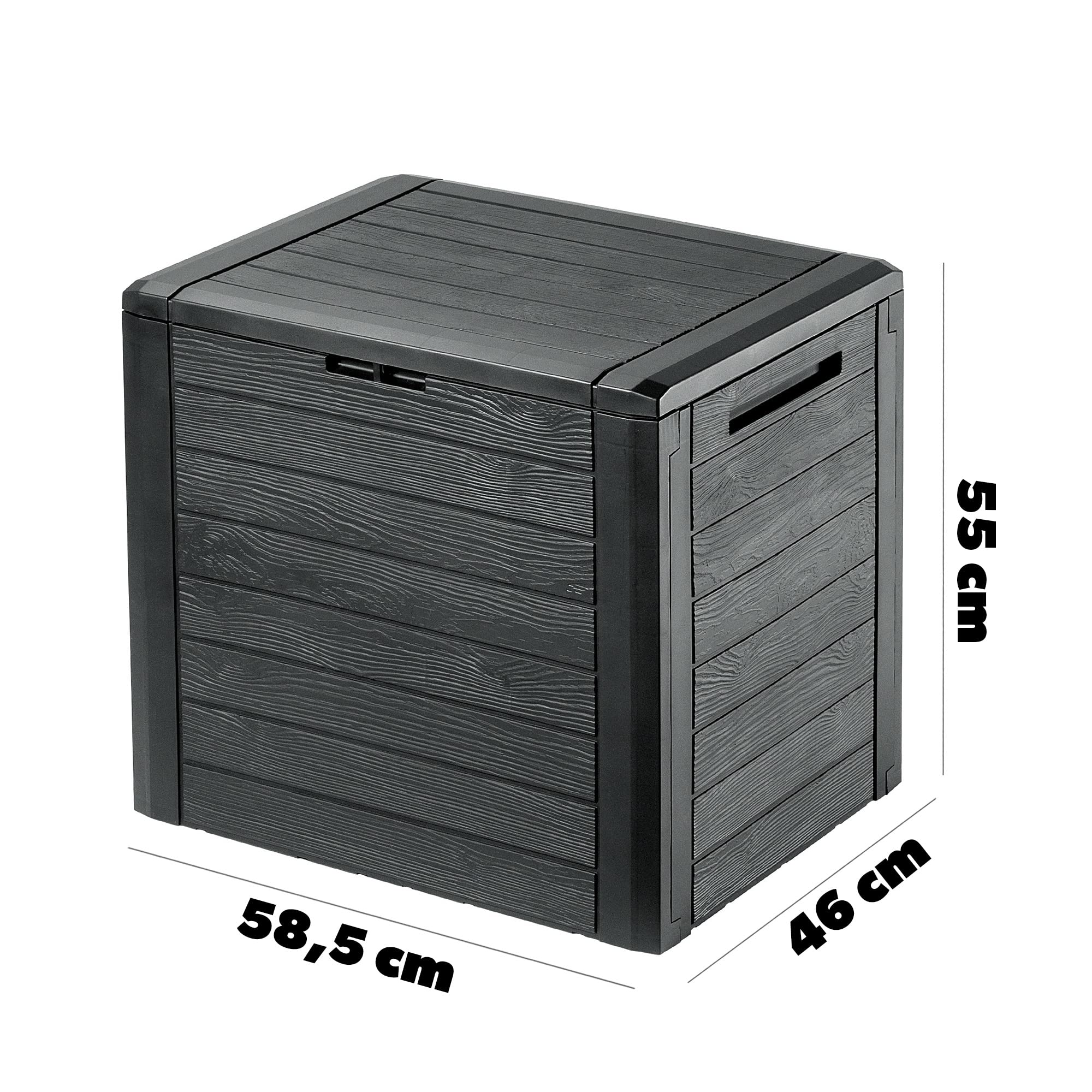 KADAX Cassapanca da giardino 140L plastica per cuscini giocattoli coprisedili