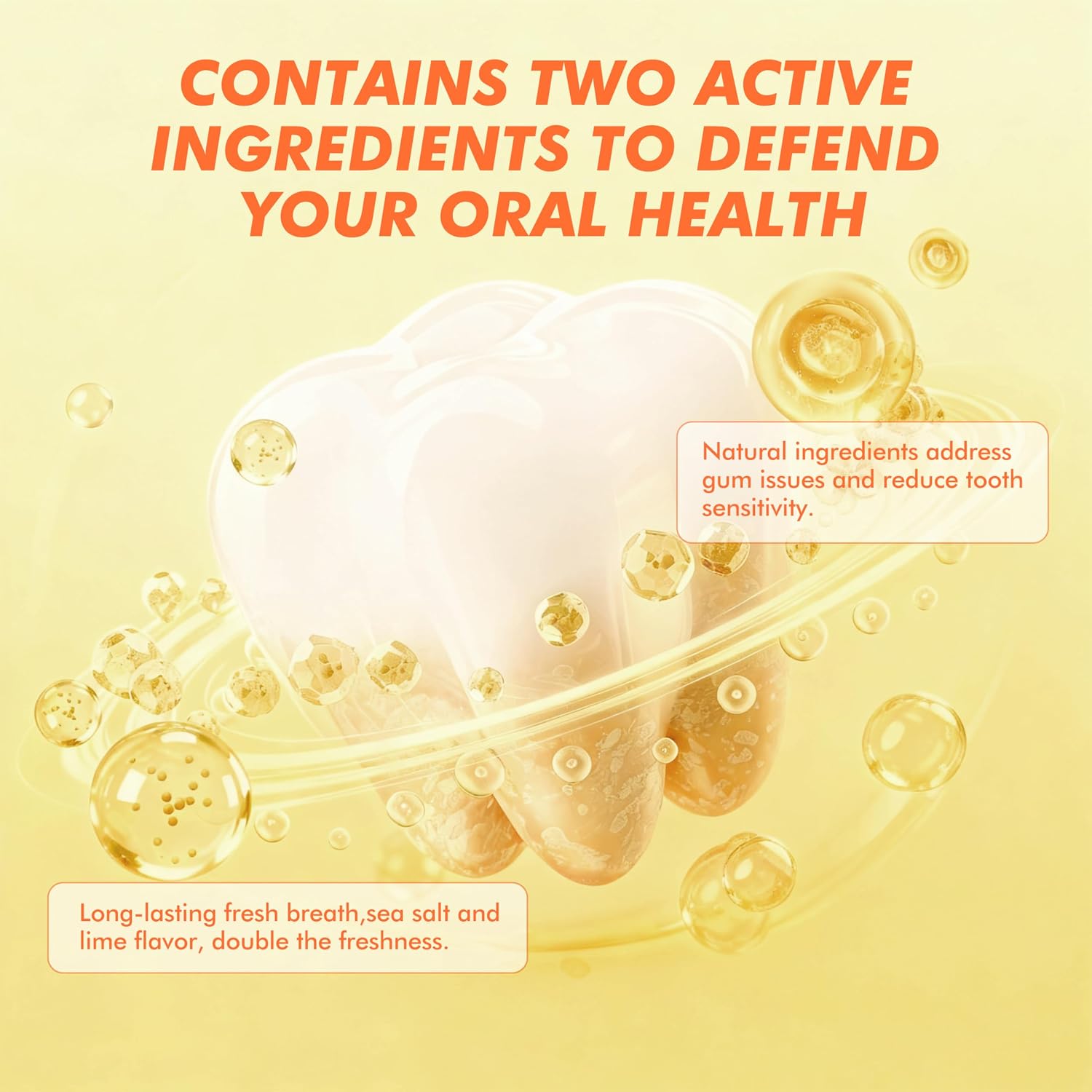Fresh Breath Toothpaste, Gentle Toothpaste for Sensitive Teeth, Complete Care Toothpaste with Unique Texture (1, Pineapple Passion) image 2
