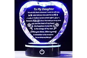 Lámpara con mensaje de amor para mi hija