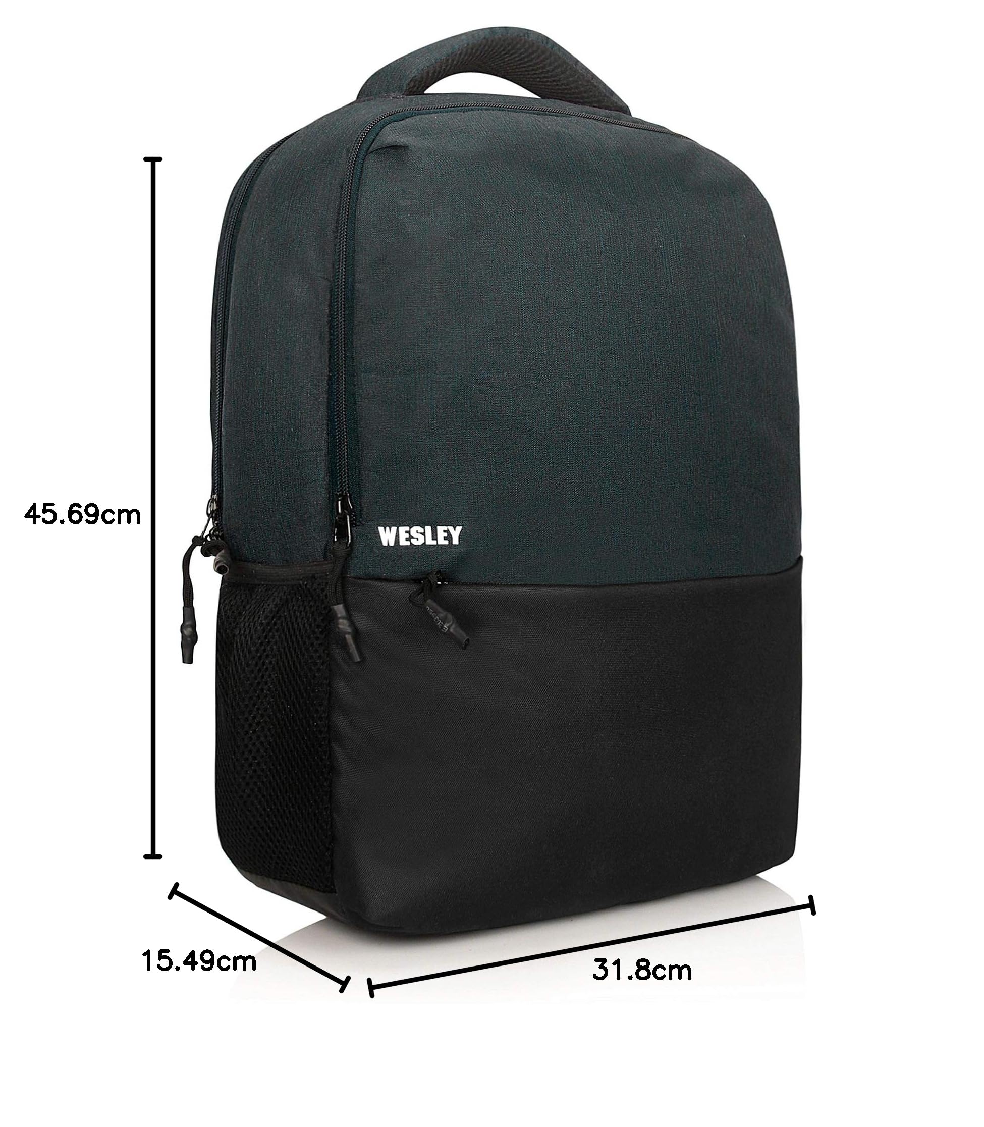 Wesley Milestone 2.0 Casual Waterproof Laptop Backpack/Office Bag/School Bag/College Bag/Business Bag/Travel Backpack (Dimensions:13x18 inches) (Compatible with 15.6" laptop) 30 L, Charcoal black — Amazon image 10