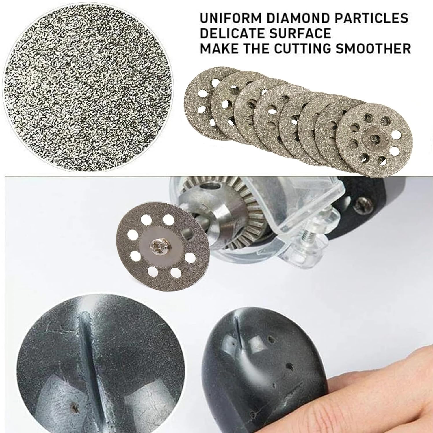 63/71pcs Mini Cutting Disc Kit Circular Saw Blade Diamond Fiberglass Resin Cut Off Wheel for Rotary Tool(63pcs)