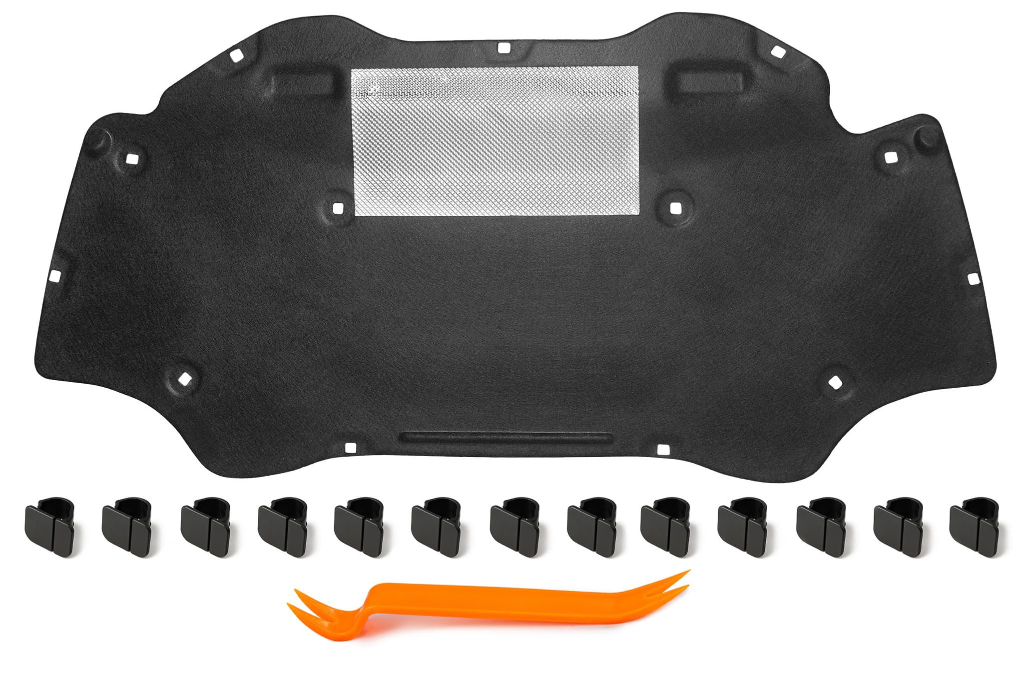 Motorhaubendämmung Schalldämmung der Motorhaube Motorhauben-Dämmmatte MIT CLIPS FÜR SEAT IBIZA IV 2008-2017 6P0863831 6P0863831A 6P0863831B