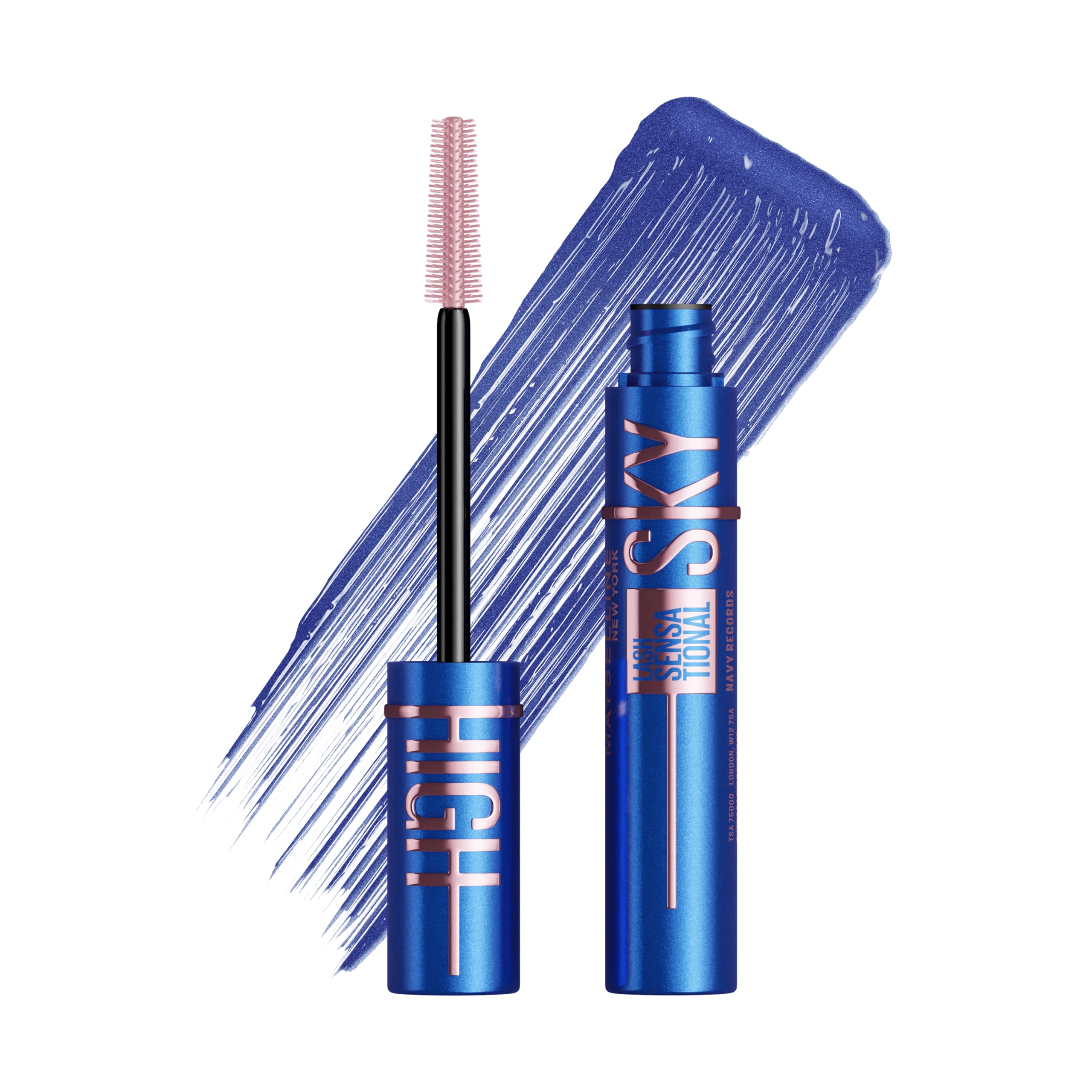 Maybelline Navy Mascara Lash Sensational Sky High Lengthening Navy Records