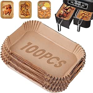 Carta Forno Per Friggitrice Ad Aria Leylve 125 Pezzi - 22x14 Cm, Compatibile Con Ninja E Altre - Foto 8
