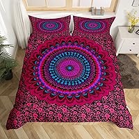 Vista 20 de Erosebridal - Conjunto de ropa de cama tamaño individual, de 2 piezas, 1 funda para edredón decorativa negra con estampado moderno de control