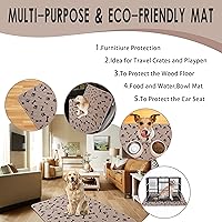 Vista 3 de 2 almohadillas para orina de perro, alfombras lavables antideslizantes para perros pequeños, almohadillas de entrenamiento para absorción de agua