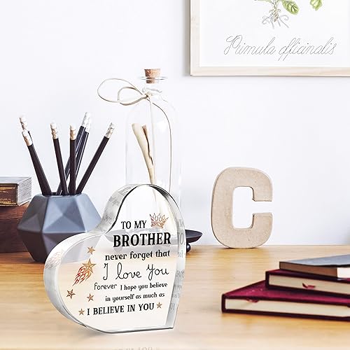 Miniatura 6 de Regalos para hermano, regalos de Navidad para hermano, recuerdo acrílico para hermanos, regalos de cumpleaños para el día del padre para hermanos de