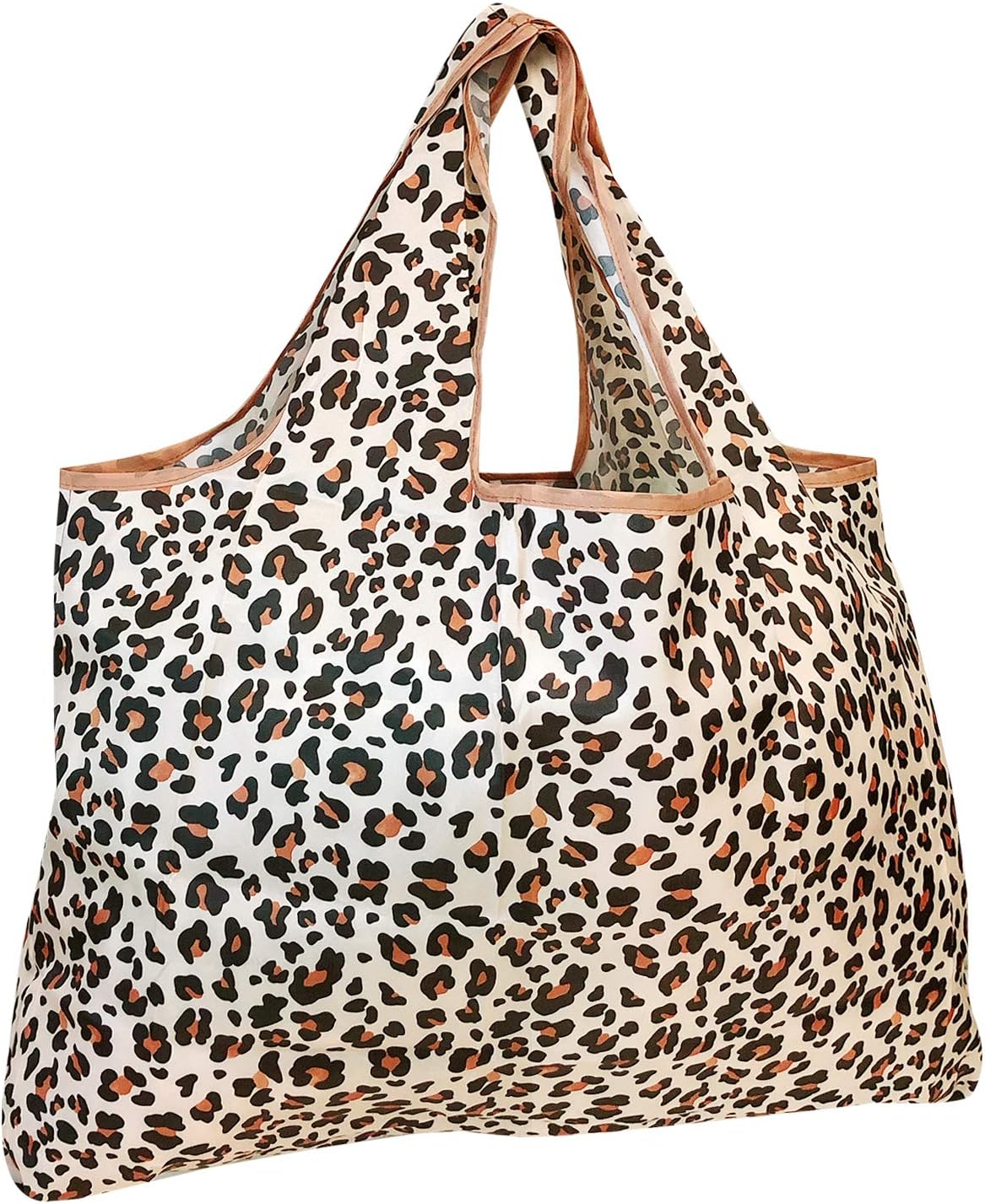 allydrewallydrew Large Foldable Tote Nylon Reusable Grocery Bag, Wild Cat