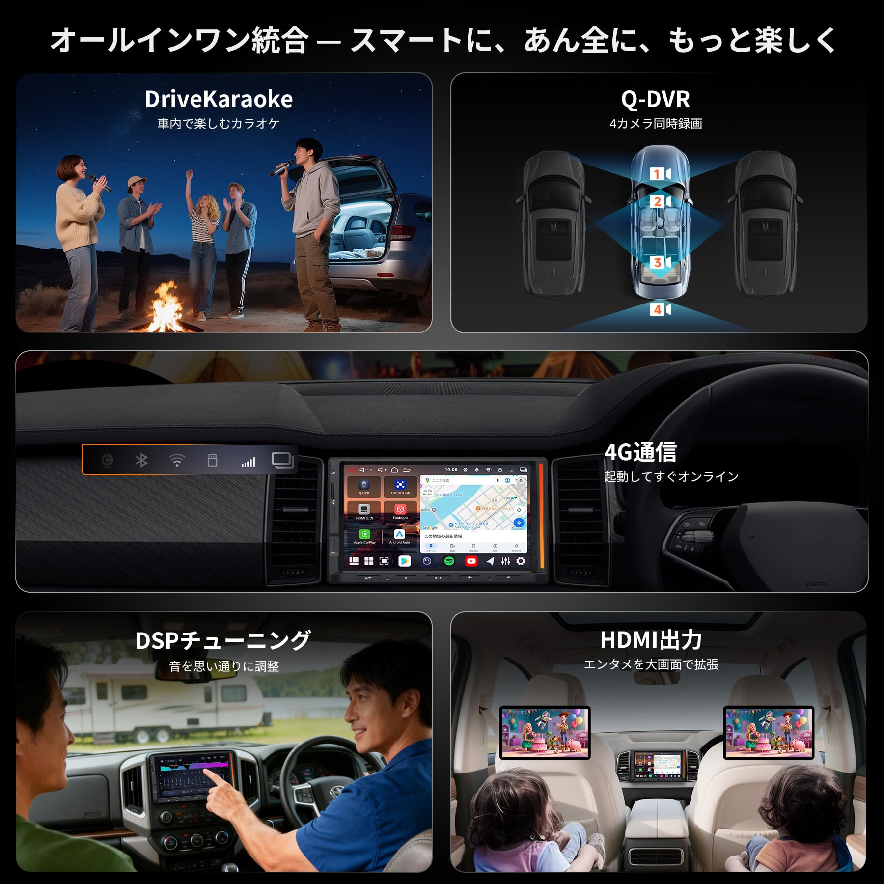 Amazon.co.jp: ATOTOEXCEL 新型 Android14 7インチQLEDディスプレイ