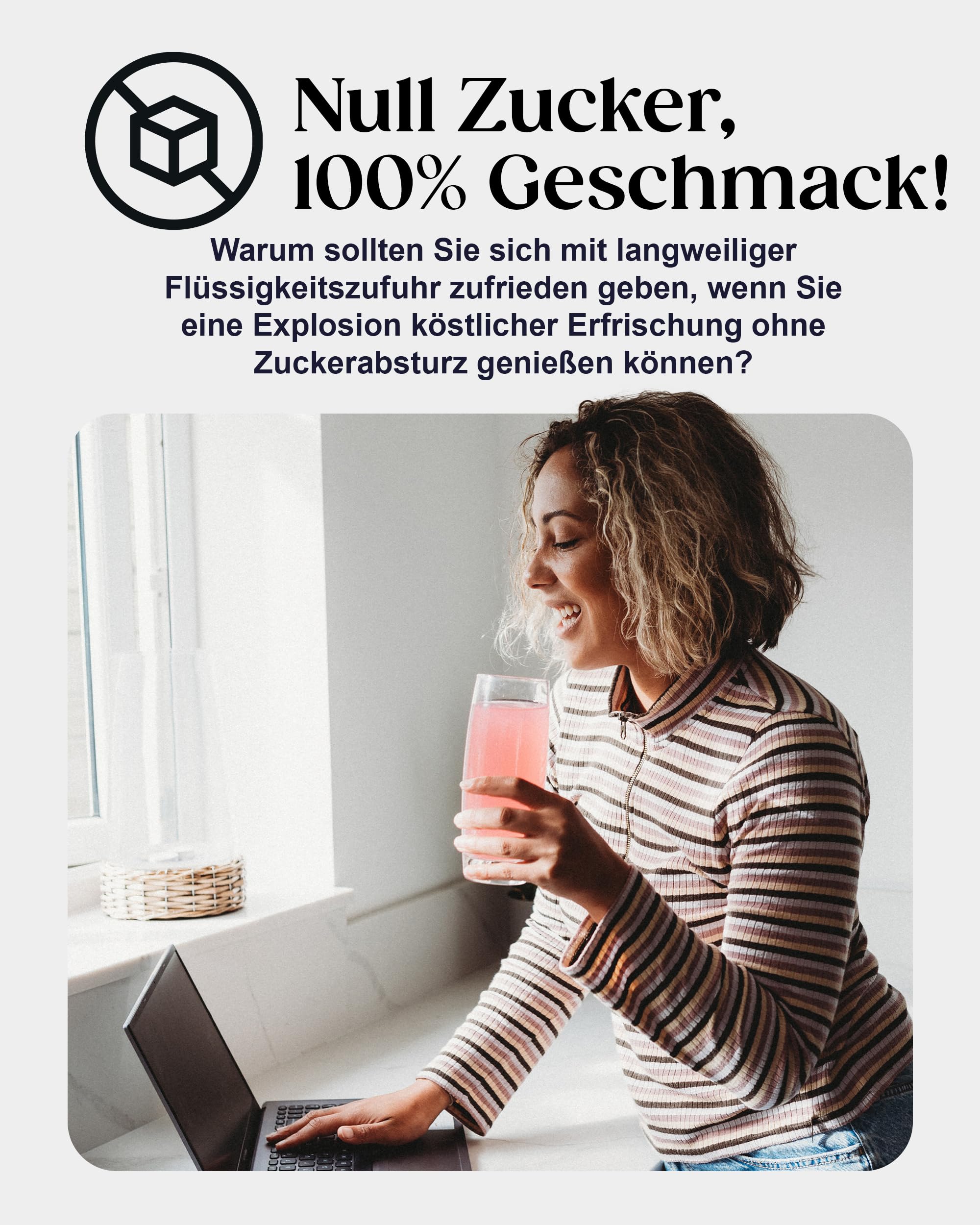 Vidrate Aromatisiertes Elektrolyt-Pulver ohne Zucker - Nährstoffreiches Elektrolytgetränk mit Vitaminen & natürlichen Inhaltsstoffen für Erwachsene - 30er-Sortimentpackung Hydrations-Pulver-Sachets