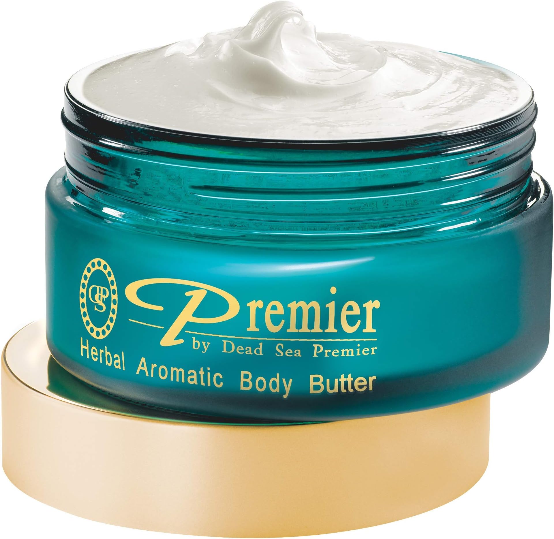 Premier Dead Sea Body Butter for Women & Men - Shea Butter Moisturizer for Dry Skin, Firming Body Cream with Dead Sea Minerals, Natural Hand Moisturizer, Anti-Aging (Herbal, 5.95 Fl Oz)