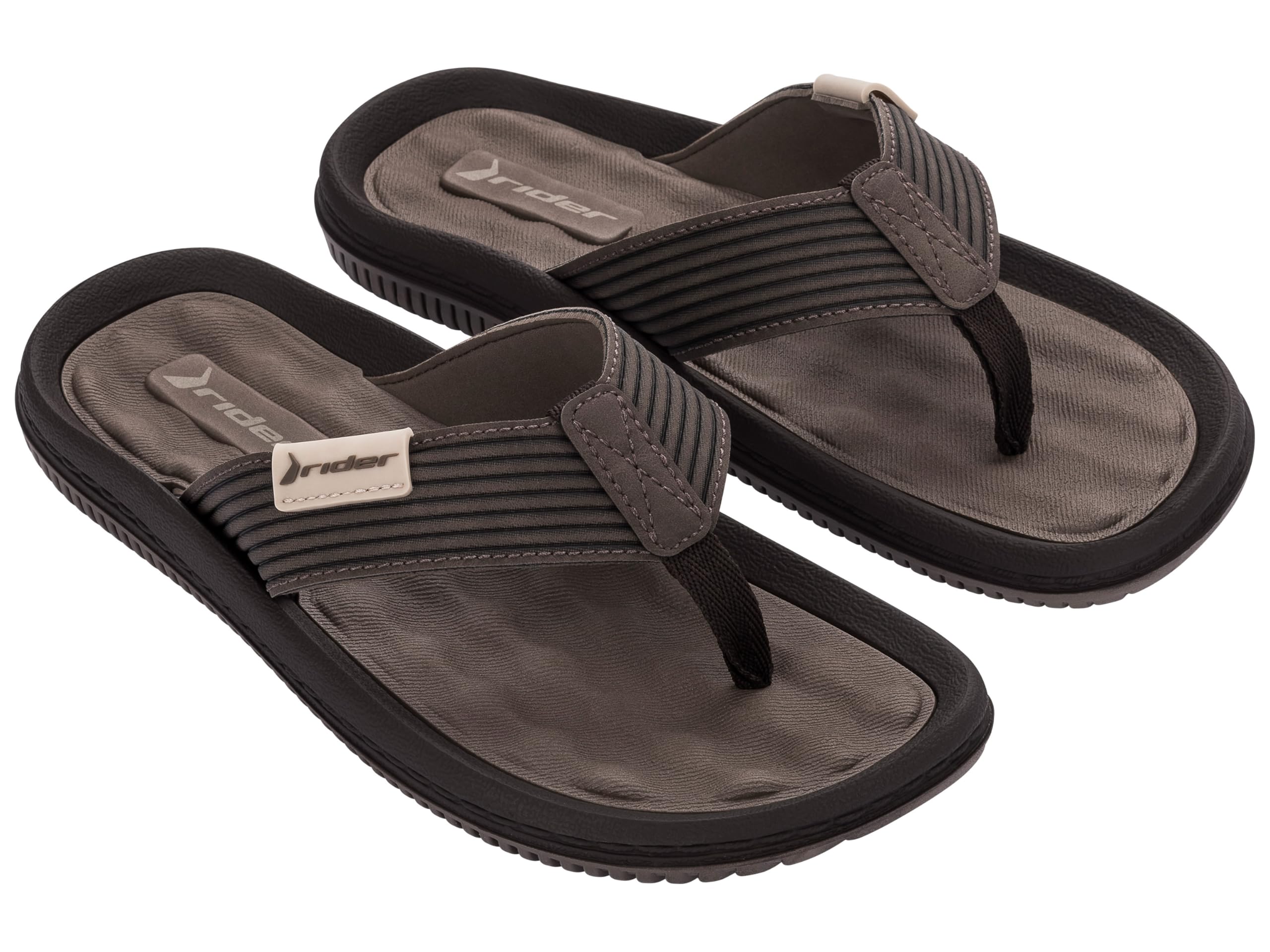 RIDER DUNAS VII AD - Flip Flop für Herren - bequem - rutschfest, BROWN/BROWN/BEIGE, 43