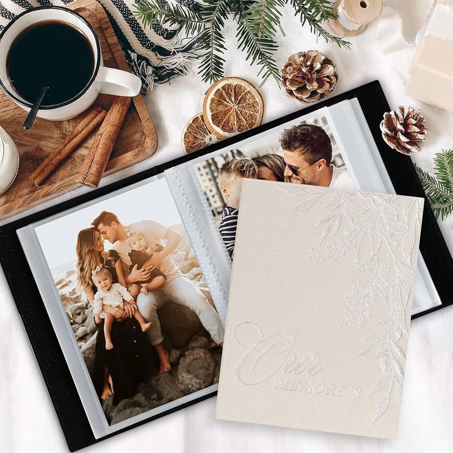 Lanpn Photo Album 4x6 50 Pictures 2 Packs, Small Mini