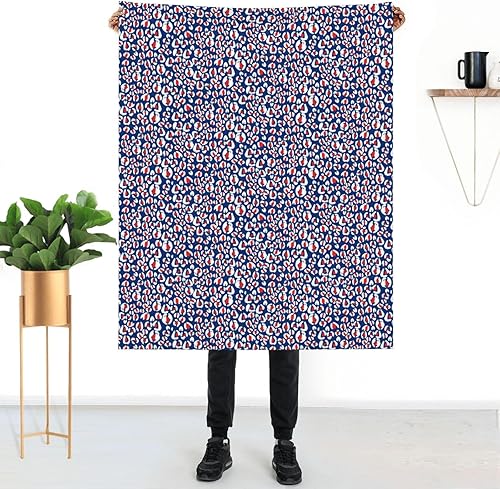 Leopard Throw Blanket for Women Soft Summer Fleece Blanket Washable Travel Lightweight Blanket for Sofa Bed Couch All Season -50"x40"