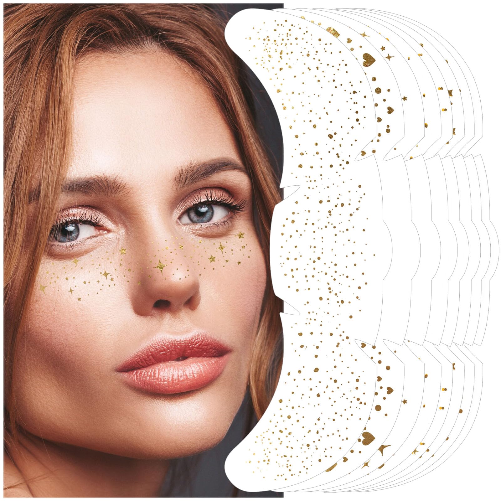 Glitter Pecas Cara Tatuaje, Tatuajes Temporales Pecas de Glitter para – Cremas y Más Glitter Pecas Cara Tatuaje, Tatuajes Temporales Pecas de Glitter para – Cremas y Más