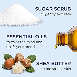 Dr Teal\'s Shea Sugar Scrub Trial Pack, Rose, Shea Butter, Citrus 19 oz (Pack of 3)