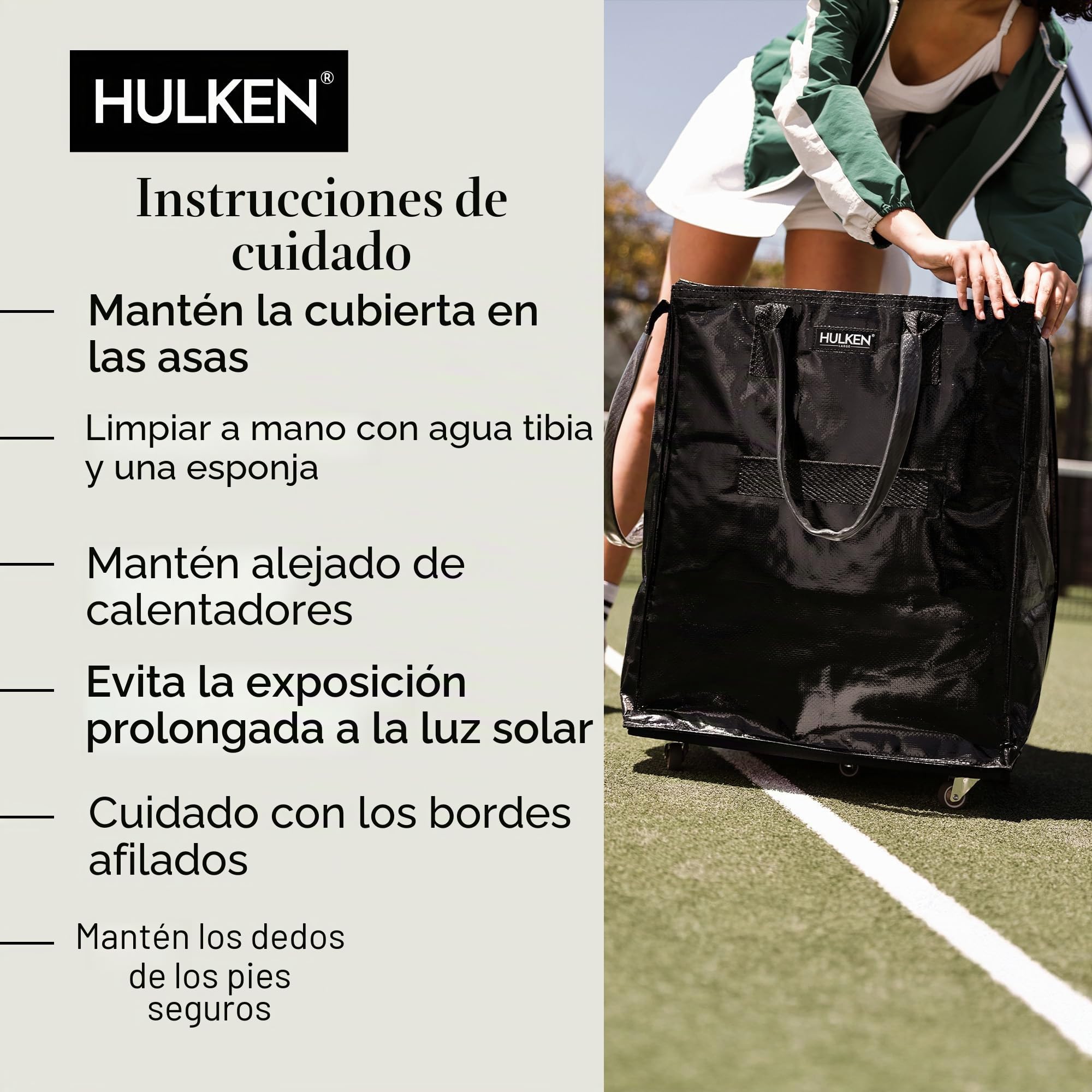 HULKEN - Bolsa de la compra grande y reutilizable con ruedas, carrito de la compra, bolsa giratoria, cierre de cremallera, ligera, soporta hasta 29,9 kg, plegable plana, asas irrompibles
