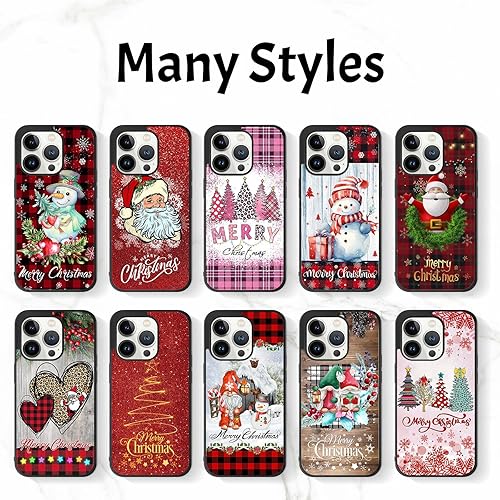 Miniatura 4 de Fundas de teléfono con decoraciones navideñas para iPhone 5 6 7 8 11 12 13 14 15 Pro Max Plus Mini X  para Samsung Galaxy Z Flip 3 4 S21 S22 S23 A03
