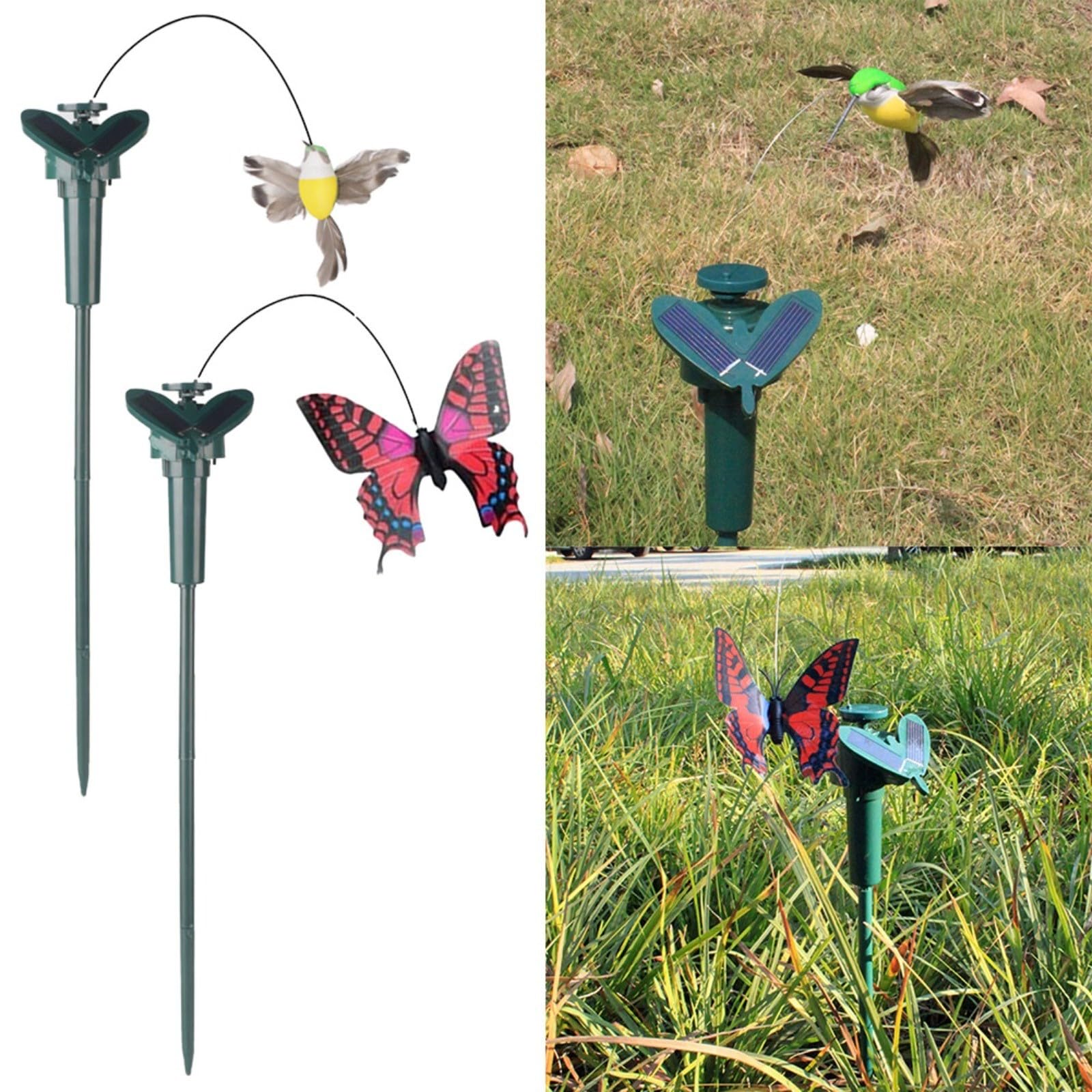 Farfalla/uccello a energia solare volanti svolazzanti farfalle colibrì farfalla girasole per giardino, cortile, piante, fiori, patio, paesaggio decorativo (5 pezzi), 3EC5LDN945A1DHC222IXBFU5L