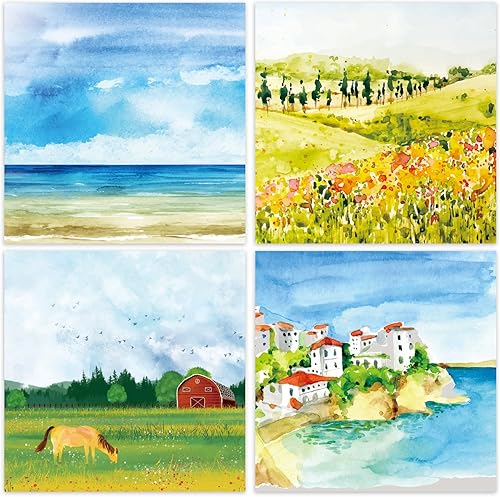 Vista 33 de Papel de manualidades, 24 hojas, 12 diseños, álbumes de recortes, una sola cara de 6 x 6 pulgadas, papel de cartulina, álbumes de recortes, 24