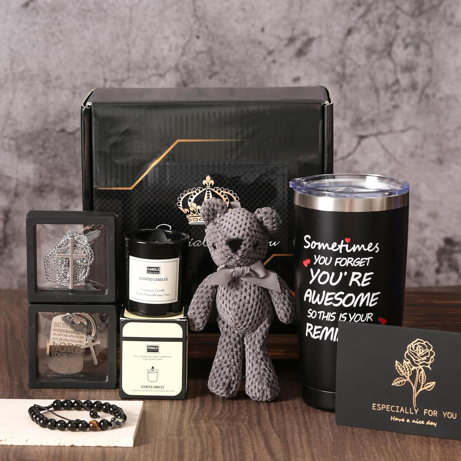 Birthday Gifts for Men,Valentine's Day Gift for Boyfriend Husband, Man Premium Gifts Basket Ideas Set for Him Men's Birthday Gift Box Birthday Presents for Dad, Son,Coworker Male Retirement Gifts - Image 8