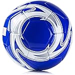 Western Star Soccer Ball Size 3 & Size 4 & Size 5 - Official Match Weight - 6 Designs - Youth & Adult Soccer Players - Attractive and Durable Design - Match Grade Soccer Ball (Navy Blue, 4)