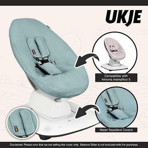 Miniatura 9 de Ukje Funda protectora para columpio compatible con 4moms RockaRoo o MamaRoo 5, columpio de bebé multimovimiento, forro de columpio para bebé, funda
