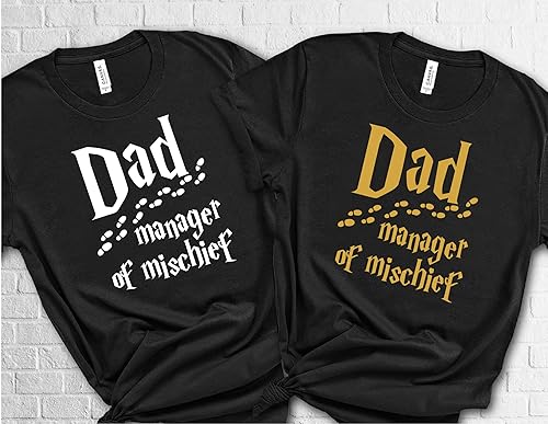 Miniatura 4 de Dad Manager of Mischief Shirt, Mischief Managed T-shirt Sweatshirt Hoodie for Dad, Mischief Family Matching Shirt, Matching Lover Sweatshirt, New