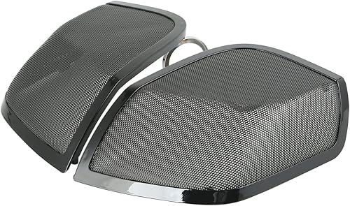 XMT-MOTO Tapas de alforja de 5 '' para parrillas de altavoz para Harley Touring FLT, FLHT, FLHTCU, FLHRC, Road King, Road Glide, Street Glide,