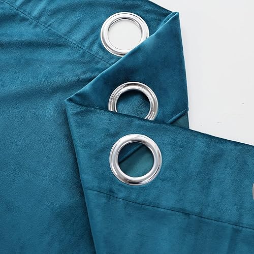 Miniatura 3 de Pleasant Boulevard - Cortinas de terciopelo blackout para decoración interior de habitaciones y ventanas grandes, elegantes, estilo con ojales, 2