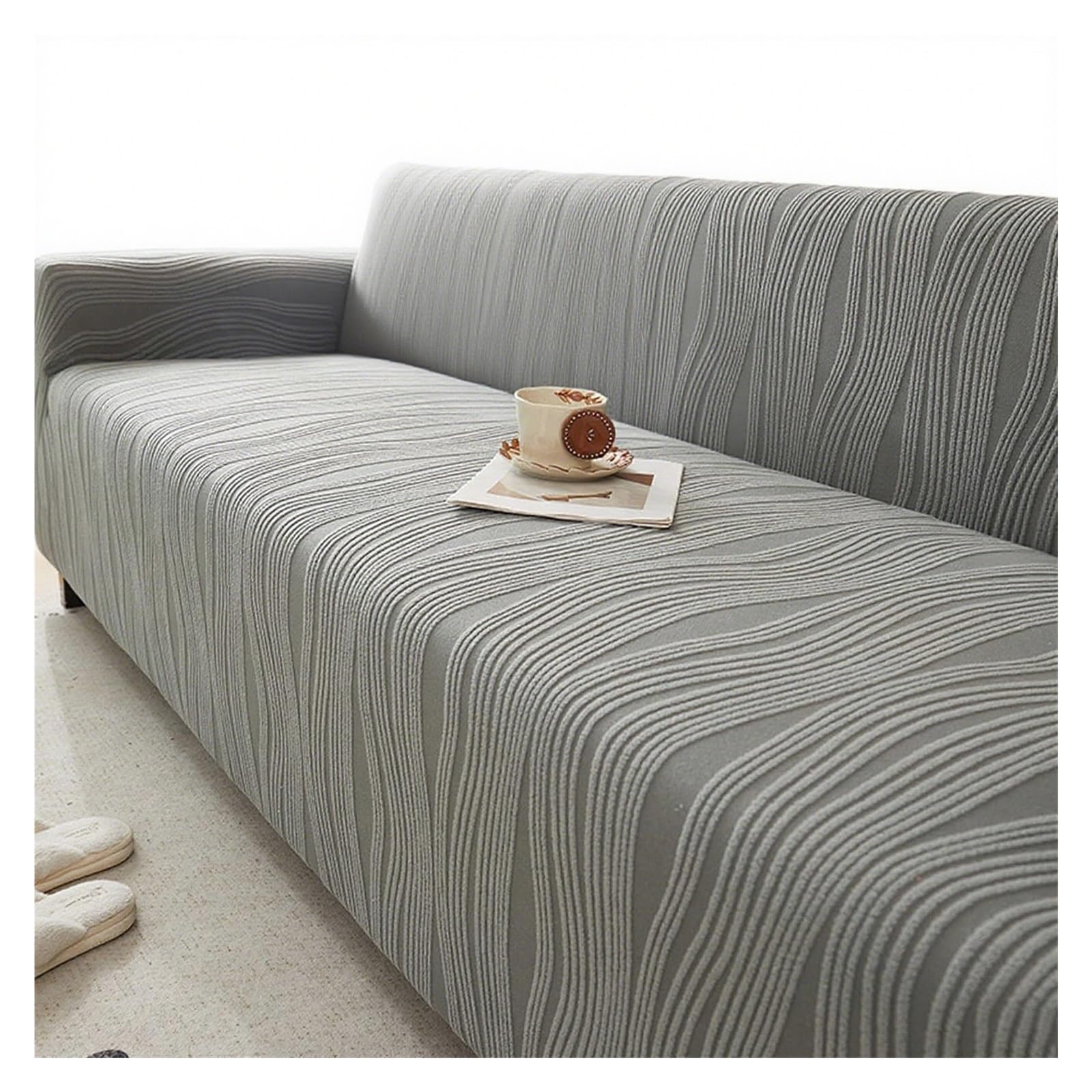 Housse de canapé extensible en velours premium chaud chic et antidérapante