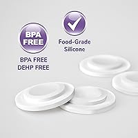 Vista 2 de Maymom Disco de sellado compatible con la parte superior de la botella Lansinoh, botellas Momma, no disco de sellado Lansino original, piezas