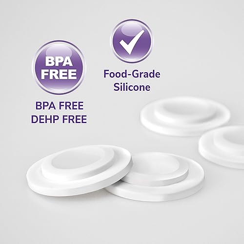 Miniatura 2 de Maymom Disco de sellado compatible con la parte superior de la botella Lansinoh, botellas Momma, no disco de sellado Lansino original, piezas de