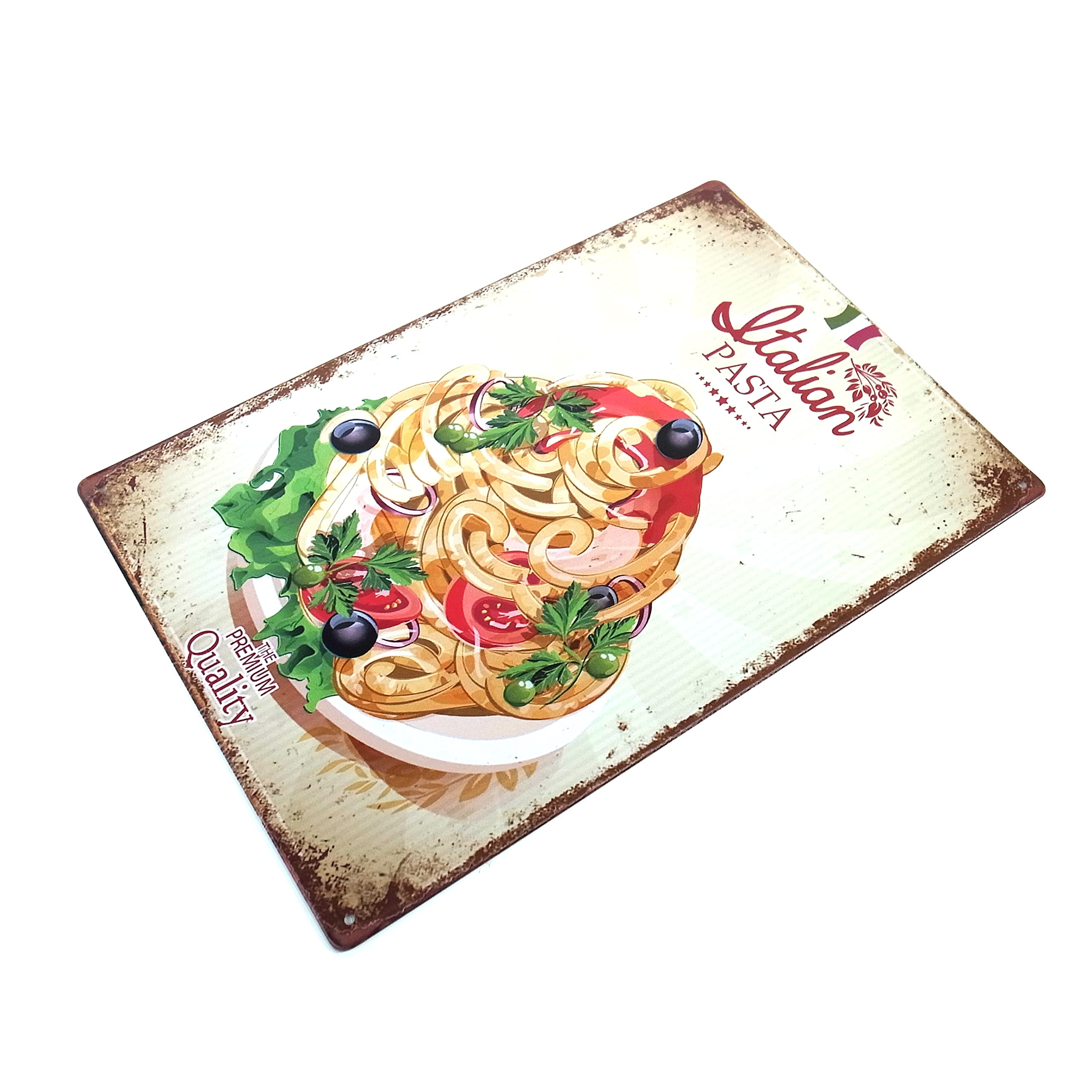 Amazon.co.jp: パスタ ブリキ看板 20cm×30cm イタリア料理